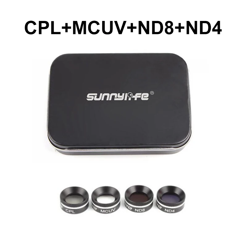 MCUV CPL ND4 ND8 DJI Mavic воздушные фильтры для объектива Комплект Многофункциональный фильтр для объектива MCUV CPL ND4 ND8 ND16 ND32 фильтр Солнцезащитный Для DJI MAVIC Air - Цвет: MCUV CPL ND4 ND8