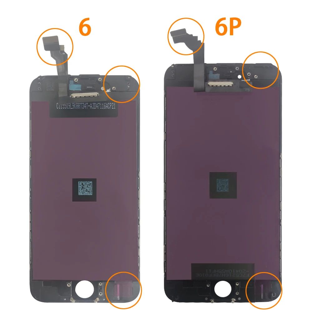 AAA + LCD 디스플레이 터치 디지타이저 수리, 아이폰 6, 7, 8, 6S 플러스, 아이폰 5, 5C, 5S, SE 스크린, 결함 없음, 강화 유리, 도구