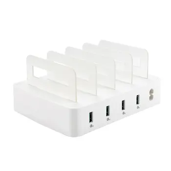 

659Q Multi Fast USB Charger Charge Multiple 4 USB Phone Charging Station Universal USB HUB Smart Charger