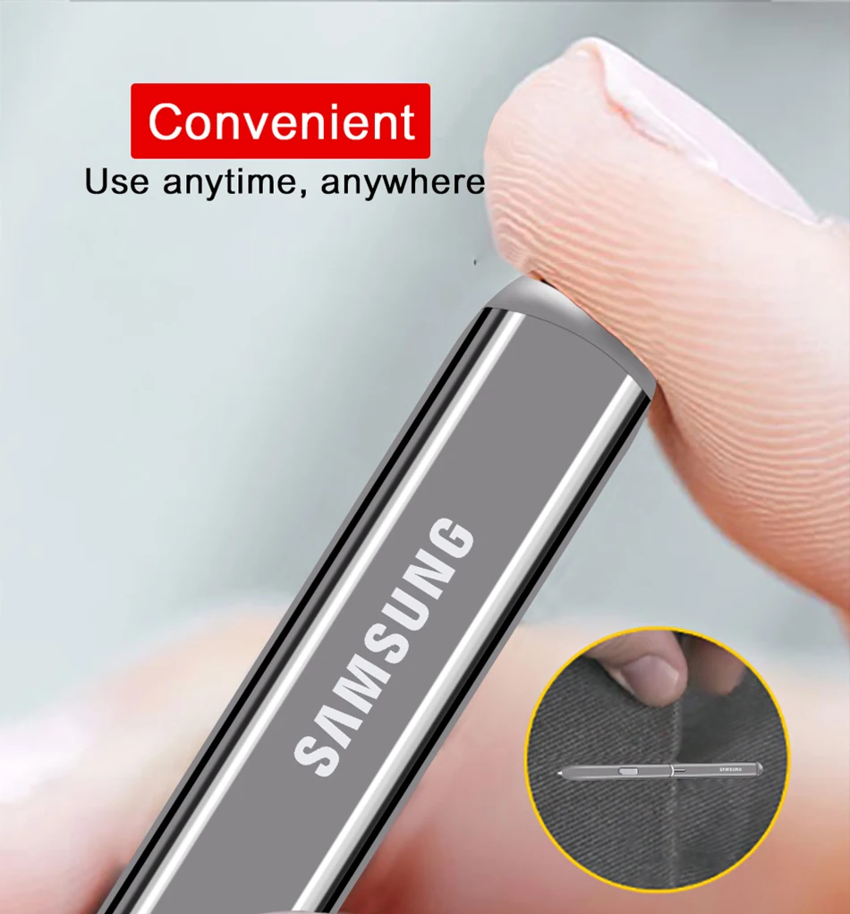Для samsung BOOK2 Tab S4 S3 Stylus оригинальная сенсорная ручка сменная S ручка с кнопкой серебро для Galaxy Note8 9 10 Spen