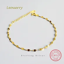 Leouerry, 925 пробы, серебряный, минималистичный, волнистый, тонкий браслет, женский, для девочек, INS, стильный, простой, крученый, браслет на цепочке, хорошее ювелирное изделие