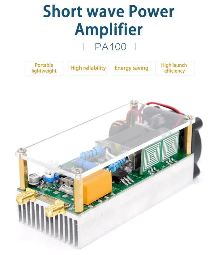 Усилитель мощности для коротких волн 3 ~ 30 МГц 100 Вт усилитель HF RF LPF QRP FT817 KX3 /Xiegu X5105