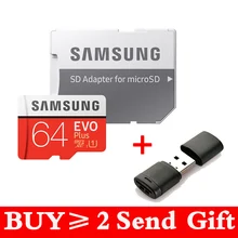 SAMSUNG EVO + Micro SD 64G SDHC 80 mo/s Grade Class10 carte mémoire C10 UHS-I TF/SD cartes Trans Flash SDXC 128/GB 256 go pour l'expédition