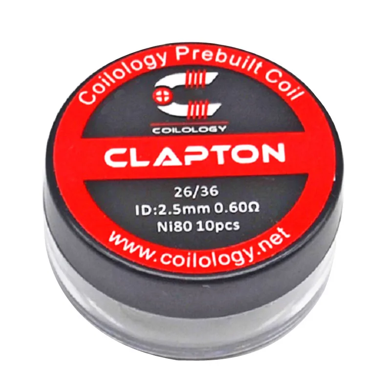 Coilology Prebuilt Clapton катушка для вейпа Ni80 26/36GA 0.6ohm 2 5 мм RTA tank аксессуары | Электроника