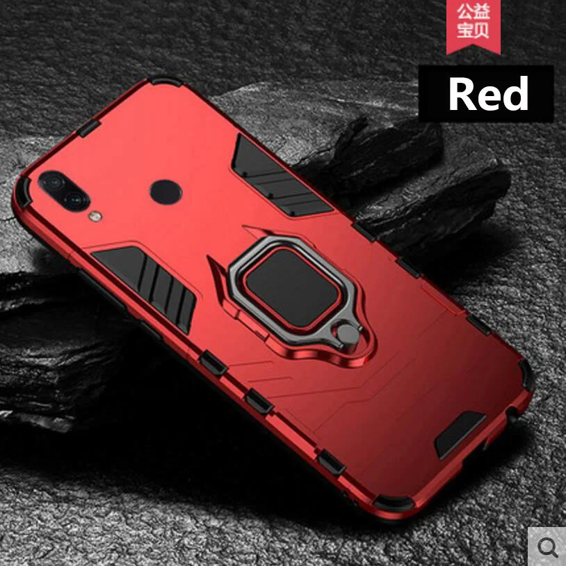 Для Mi A2 F1 play Mi9 9se чехол для телефона Магнитный всасывающий защитный чехол все крышки анти-падение стенты мягкий корпус жесткий Броня - Цвет: red