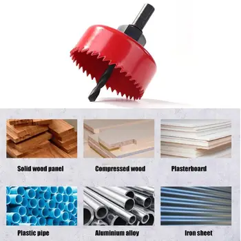 

Multi-functional DIY Wook Hole Saw Drill Bit Set Multi-functional Cylinder Gypsum Board Wood Hole Saw Kit Drill Bit Set