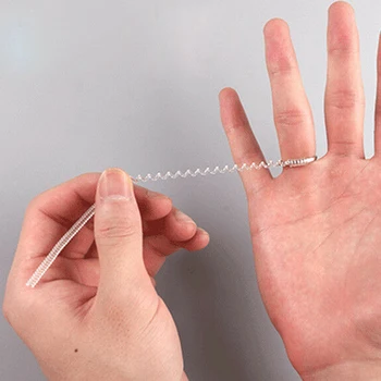 

Ring Resizing Jewelry Tools 10pcs Ring Size Adjuster Set Transparent Plastic Spring Invisible Ring Regulator Resizing Tools