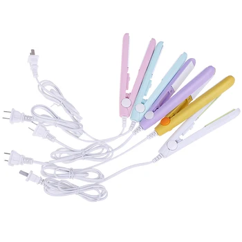 

1PC Mini Hair Straightener Flat Iron Curling Hair Beard Straightener Comb Hair Crimper Curling Iron Hair Straightener Brush NEW