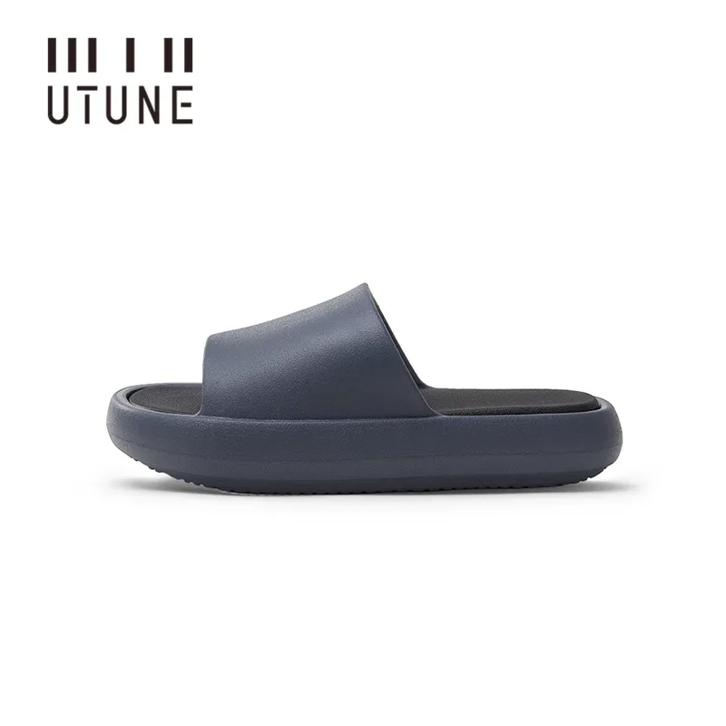 Летние уличные тапочки UTUNE мягкие Сникеры из ЭВА на платформе Нескользящие