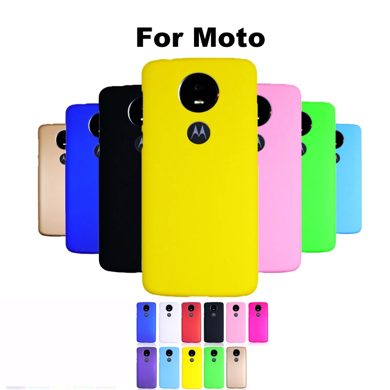 Case For Moto X4 E4 G5S C Plus Z2 G4 X PLAY M G3 X3 NEXUS 6 G2 E G Shockproof Plastic Cute Candy Color Hard Matte Case Cover