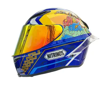 

Full Face Motorcycle helmet cool helmet with big spoilerMotocross Racing Motobike Riding Helmet four season