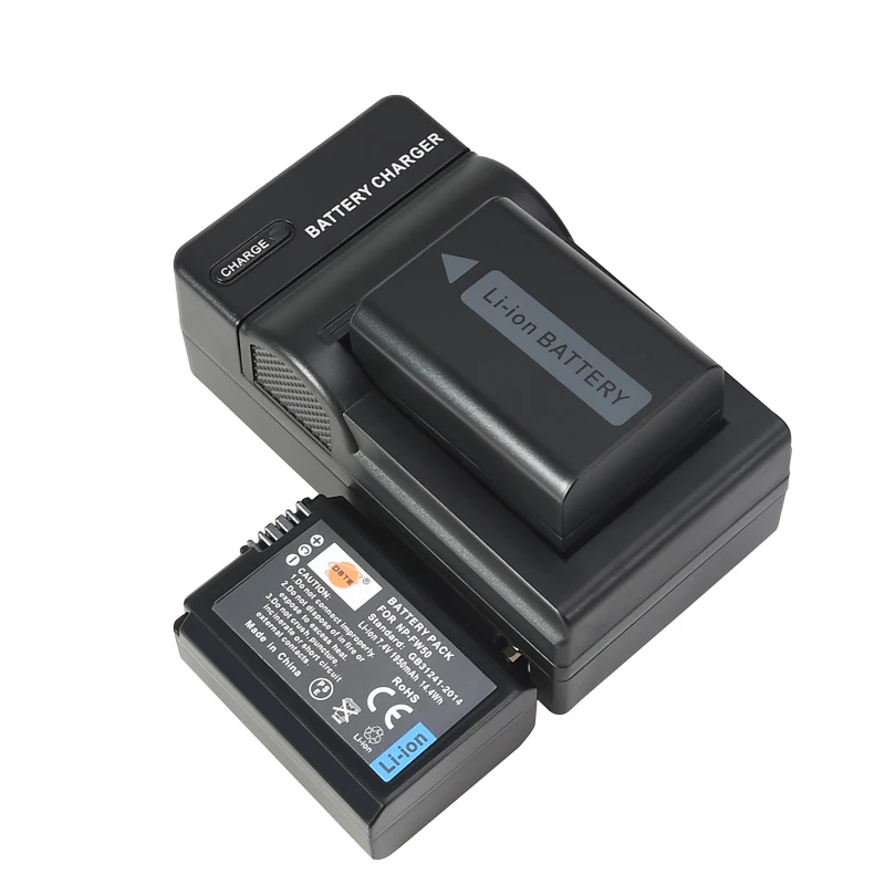 2/3PCS 1950mAh 7.4V DSTE NP-FW50 Camera Battery 1*Charger for Sony NEX-7 NEX-5N NEX-F3 SLT-A37 A7 NEX-5R NEX-6 NEX-3 NEX-3A - Цвет: 2Battery 1DC Charger