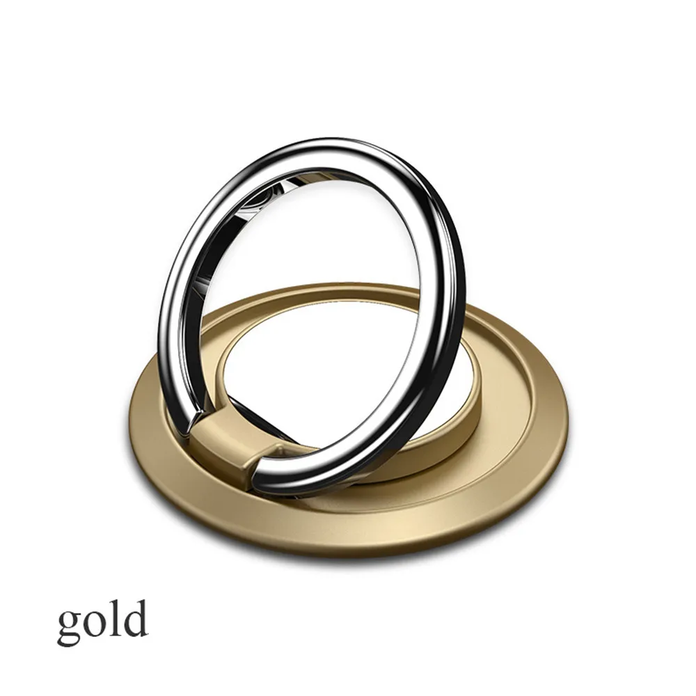 gold1 360 градусов металлическое кольцо-бант, магнитный держатель для телефона, зеркальная ручка для пальца, настольная подставка для телефона, встроенный железный лист, аксессуары для мобильного телефона - Цвет: gold1