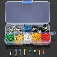 Connecteur à sertir tubulaire AWG 22-10, 400 pièces, Kit de bornes d'extrémité, fil de cuivre E0508 E7508 E1008 E1508 E2508