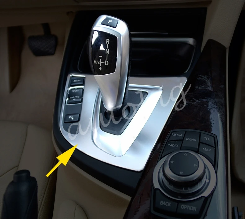 Для BMW 3 4 серии F30 F31 F34 F32 F33 F36 Матовый хромированный интерьер приборной панели