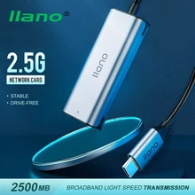 Wired 2500M USB C 2.5G External Network Card Type-C To RJ45 Converter Ethernet Lan Adapter Hub For Windows 7/8/10 / XP MacBook