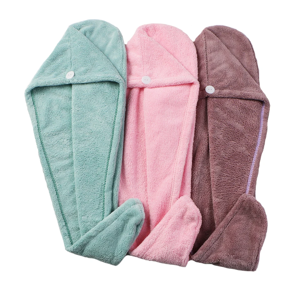 Hair-Towel Microfiber Bath Shower Quick-Drying Women Thicker Adult Wisp for Absorbent