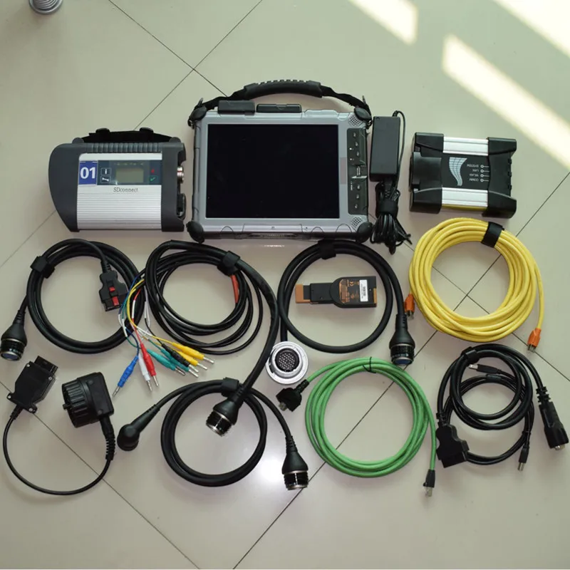  Beste MB Star C4 + Für BMW Icom A2 nächsten Diagnostik & Programming Tool mit Xplore iX104 i7 lapto