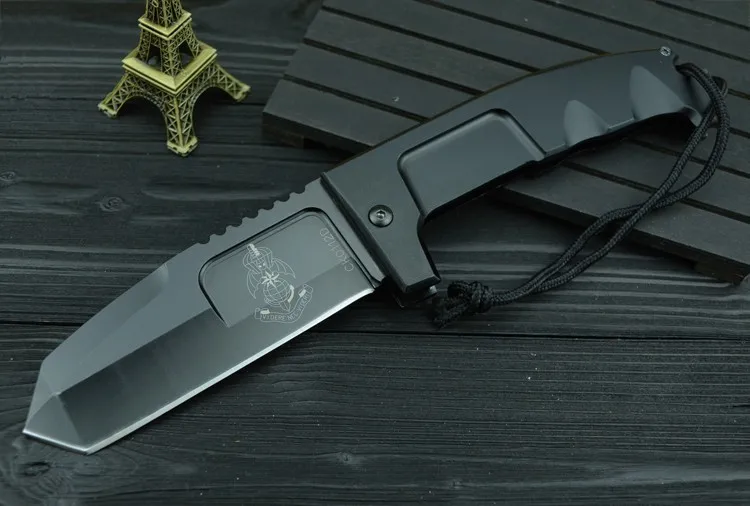 

2019 HOT ET-185RAO Tactical folding knife 440C blade steel handle camping survival pocket knives outdoor hunting EDC hand tool