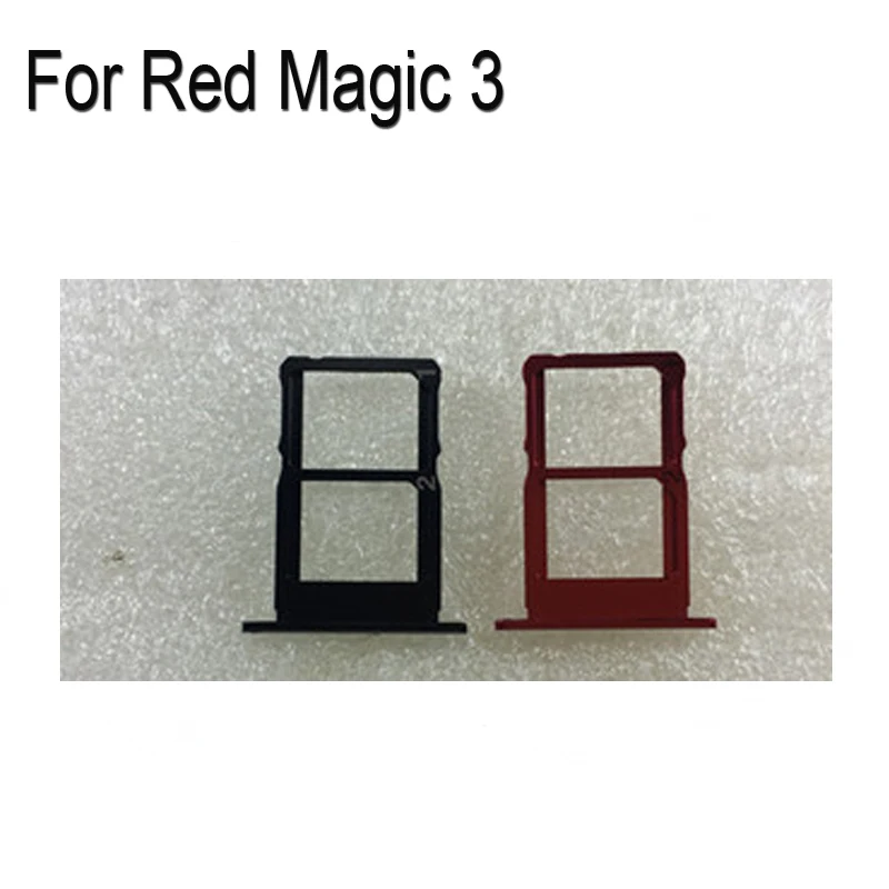 Vassoio Per Scheda Sim Argento Originale Al 100% Per Zte Nubia Red Magic 3 Nx629J Vassoio Per Scheda Sd Supporto Per Scheda Sim Cassetto Per Scheda Si