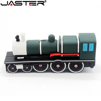 

JASTER Lovely USB mini Steam Train Pen Drive Memoria USB 4GB 16GB 32GB 64GB USB 2.0 U Flash Pendrive for Children's Gifts Stick