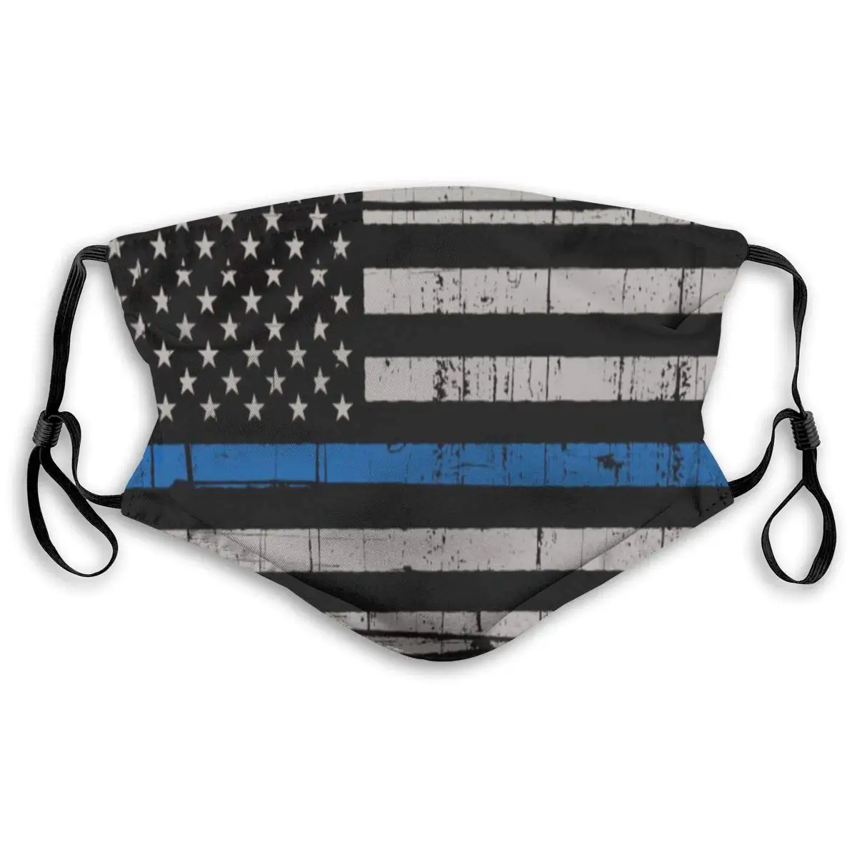

Vintage Blue Thin Americaan Flag Mouth Mask Face Mask For Men And Women Anti Pollution Half Face Mask Washable Reusable Muffle