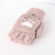 Зимние Детские перчатки; флисовые теплые Детские флип-топы с пуговицами без пальцев; Детские перчатки унисекс; Rekawiczki Dzieciece; перчатки для детей#15