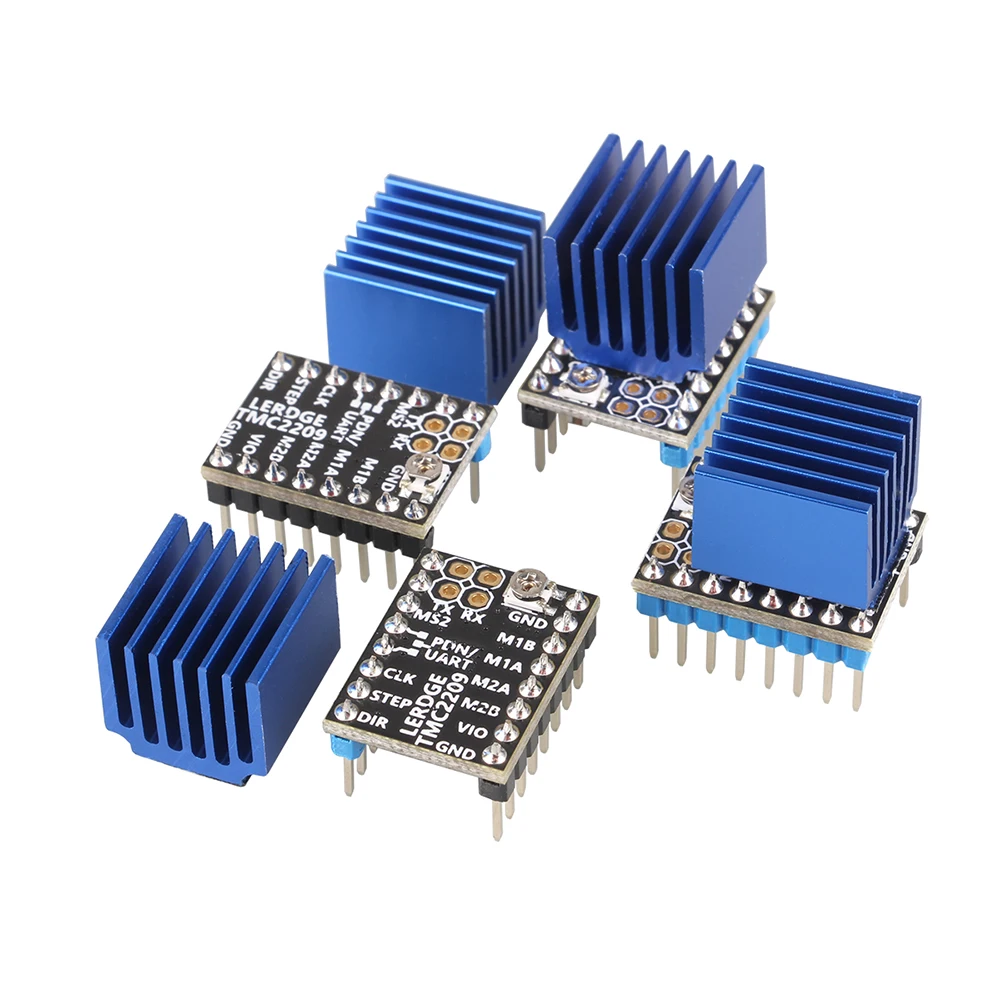 Lerdge-stepper Motor Driver Tmc2209 Uart vs Tmc 2208 A4988 Lv8729 Peças de Impressora 3d Stepstick 2.0a Ultra Silencioso Ender3 - Imagem 2