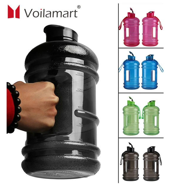 2.2L secchio di grande capacità bottiglia d'acqua palestra Fitness  campeggio all'aperto ciclismo sport borraccia con manico allenamento  Waterbo - AliExpress