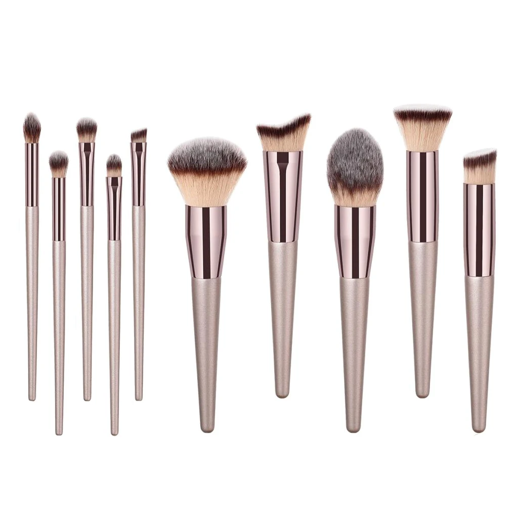 

Professional Makeup Brushes Set Blusher Lip Powder Foundation Eye Shadow Brush Cosmetic Kit - 10 Types Optional