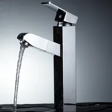 

Pull Type Brass Single Hole Basin Faucet Kitchen Dish Washing Basin Hot And Cold Faucet Bathroom Faucet Bathroom Faucet