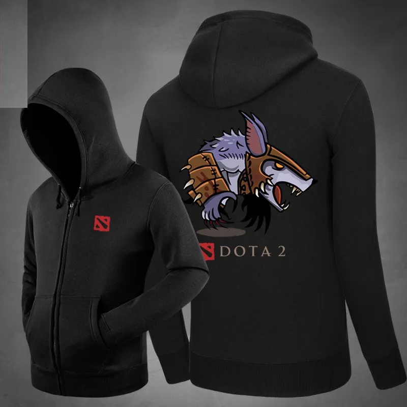 Ursa Dota 2 Hero игровые худи боковые карманы медведь толстовки Верхняя одежда унисекс хлопок молния пальто