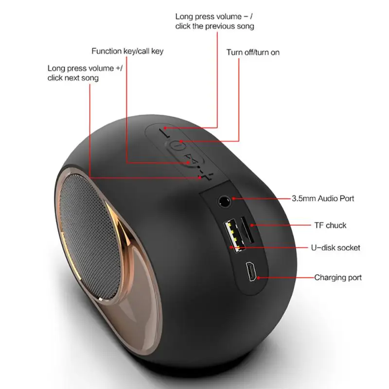 Wireless Bluetooth-compatible Speaker 