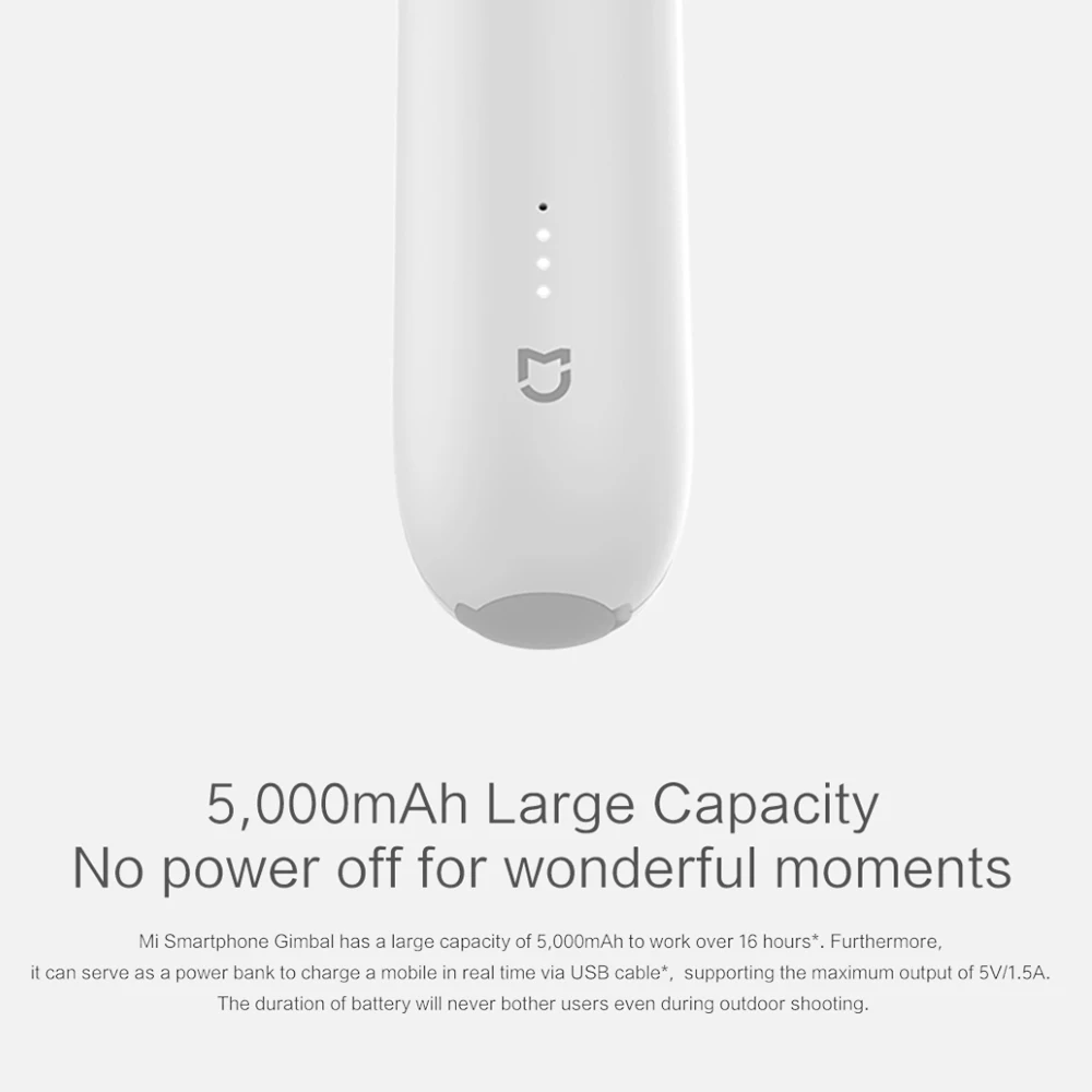 Xiaomi Mijia ручной шарнирный стабилизатор для камеры GoPro 3 оси смартфона Gimbal 5000 мА/ч, Батарея действий Камера мобильного телефона SJYT01FM