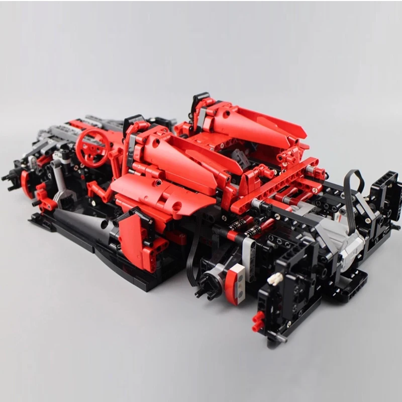 Technic 13079 приложение RC автомобиль MOC-10559 Veneno Roadster с функцией двигателя строительные блоки кирпичики игрушки подарок для детей