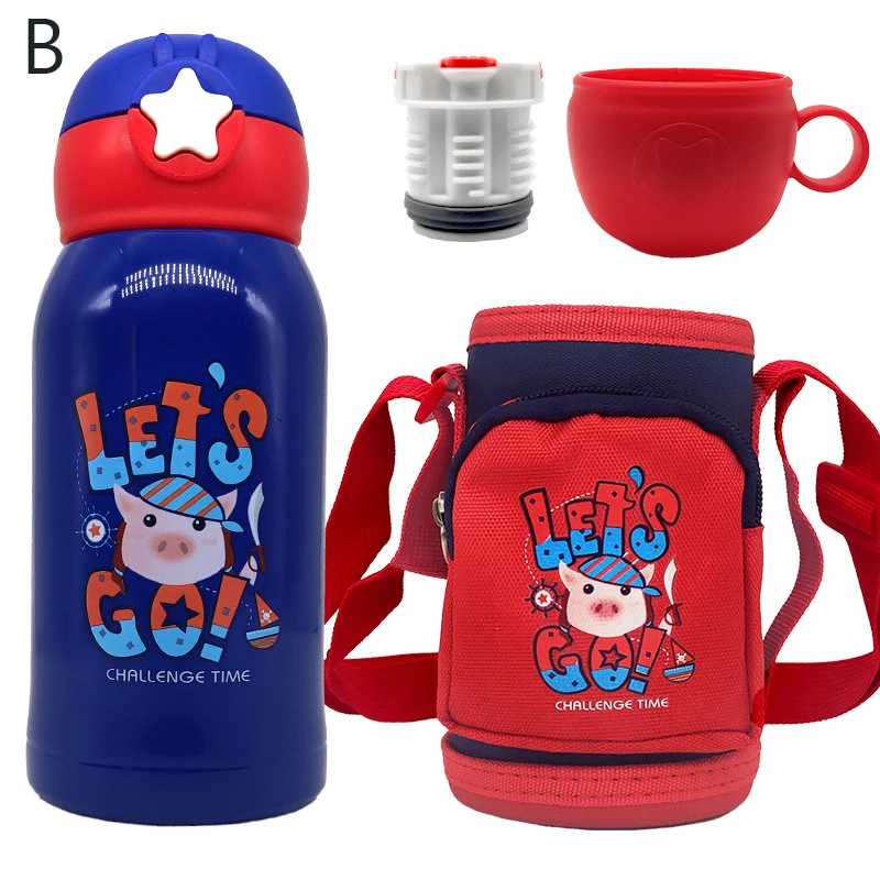 Cute Smart Digital Water Bottle 330ml Stainless Water Bottle Cup for Kids Temperature Reminder to Drink Water Children Light Up Water Bottle to Remind You to Drink 