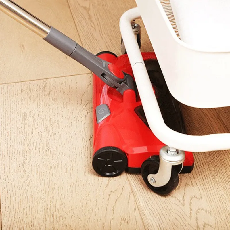 Household Cordless Broom Sweeper Electric Mop Pusher Sweeper Vacuum Cleaner Sweeper Multifunction Machine Low Noise Rotary Sweep