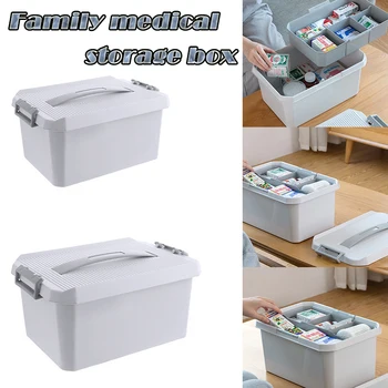 

Portable Storage Medical Box Organizer Medicine Cabinet Family Emergency Kit Case
