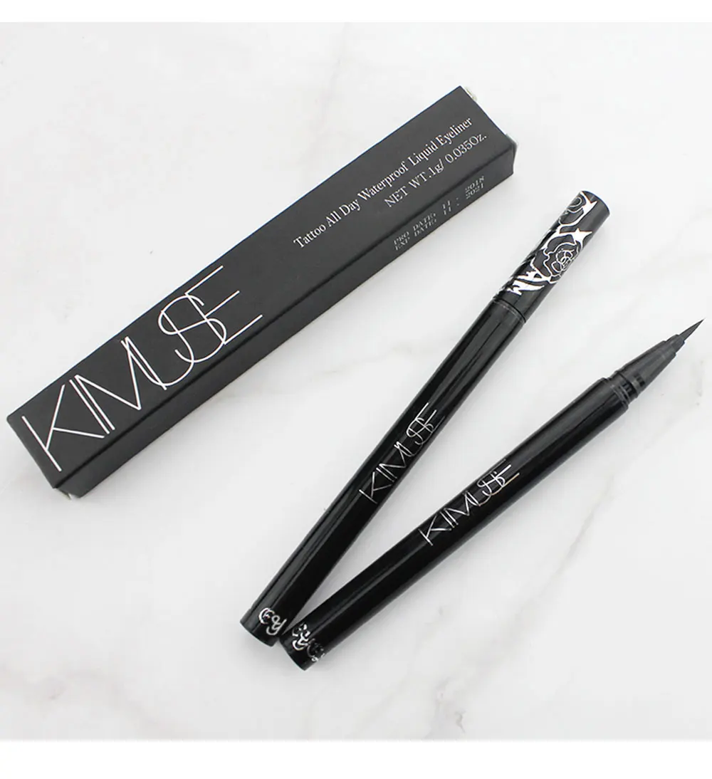 KIMUSE, черный карандаш для глаз, водостойкий, стойкий, быстросохнущий, с мягкой головкой, супер тонкий, гладкий, жидкая подводка для глаз, татуировка, ручка KS606