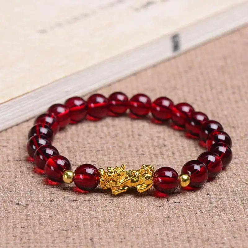 Garnet Bracelet Lucky Bracelets Beaded 