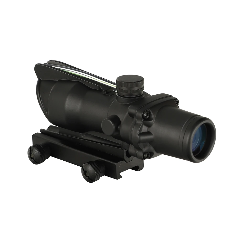 Ohhunt 4X32 ACOG охотничий прицел настоящий волоконный красный зеленый шеврон тактический прицел оптические прицелы для cal. 223. 308 печать логотипа