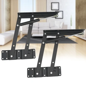 

1pair Home Folding Bracket Space Saving Coffee Table Lifting Frame Accessories Universal Hinge Hydraulic Buffer Desk Living Room