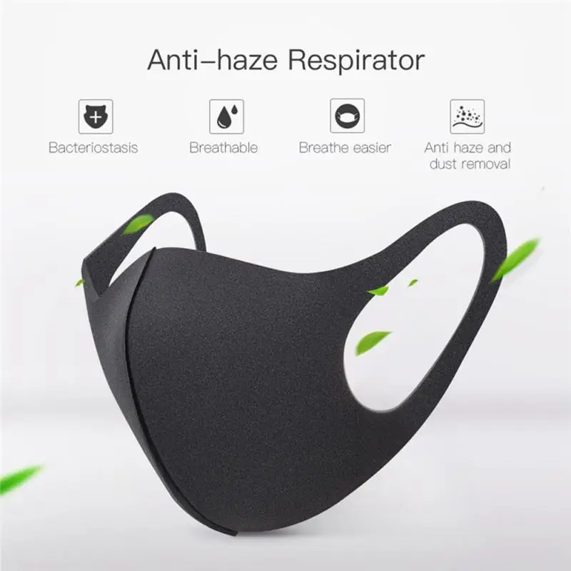 

1Pcs/5pcs/10/50pcs Washable Earloop Mask PM2.5 Mouth Mask Anti Pollution Mask Cloth Activated carbon filter respirator QM
