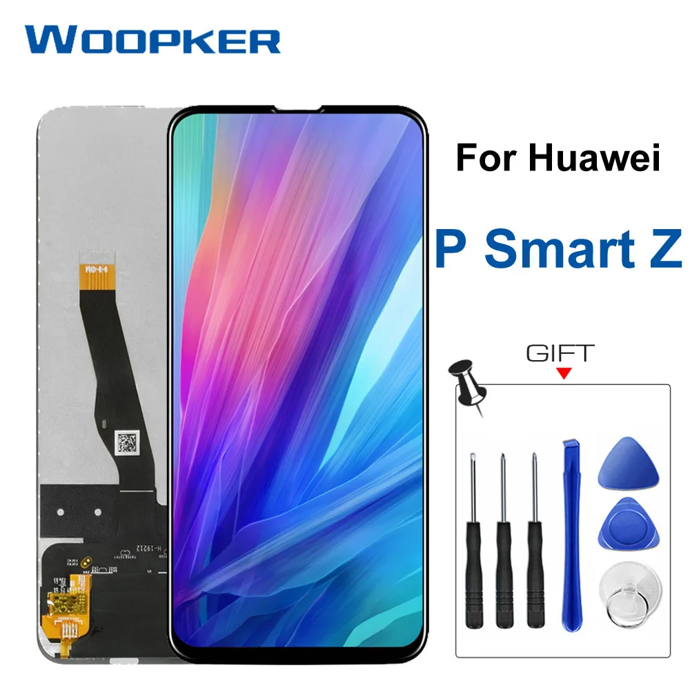 ЖК дисплей с сенсорным экраном для Huawei P Smart Z STK LX1 цифрователем сенсорного вода