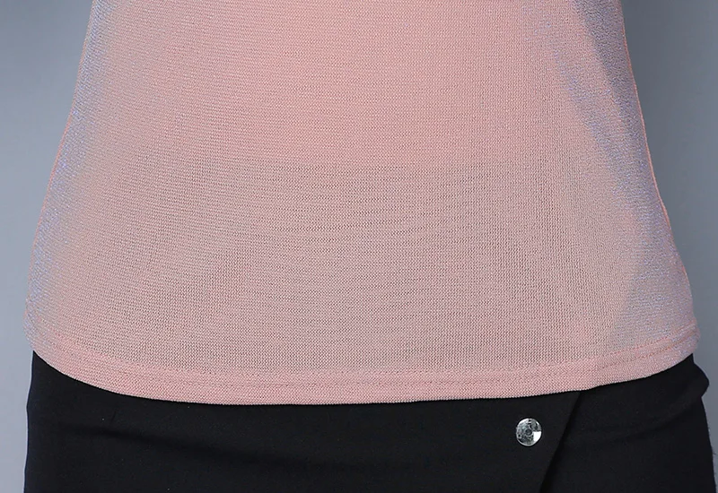 Poleras mujer de moda осенние сетчатые топы с длинными рукавами модные повседневные однотонные кружевные рубашки больших размеров женские топы и рубашки