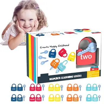 

1Set Unlock Educational Toys Learning Letters Numbers Montessori Interest Wisdom Teaching Aids Educational Toys for Kid Boy Girl