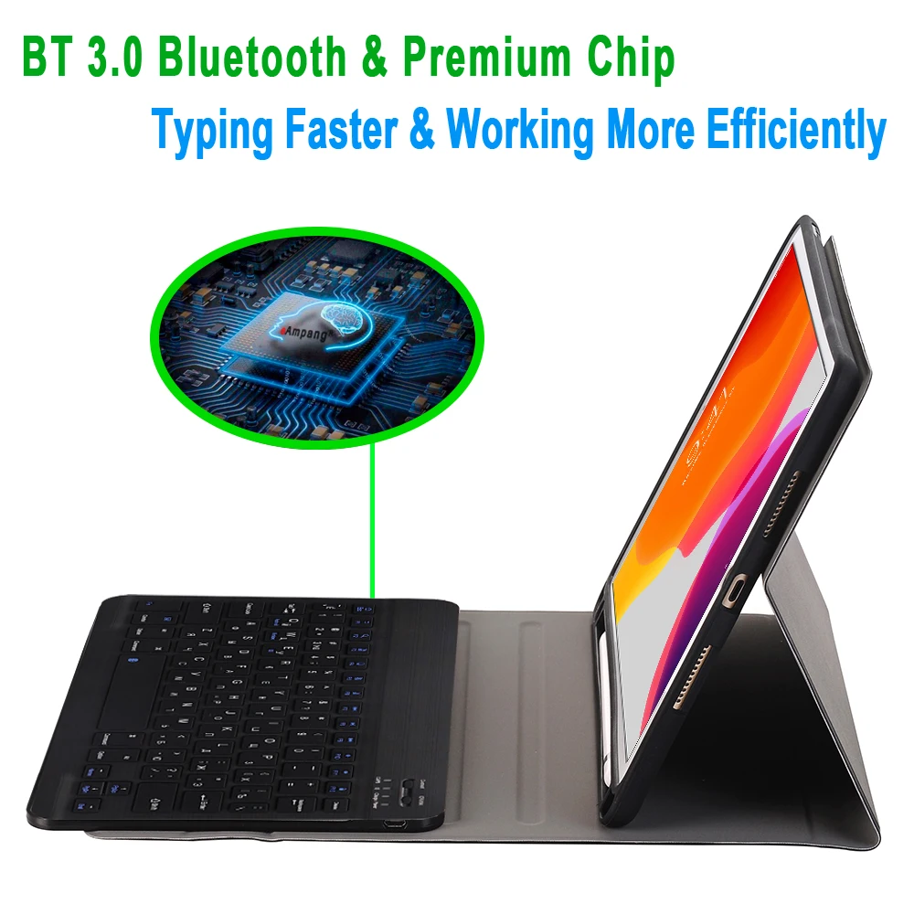 Russian Keyboard Case for Apple iPad 10.2 2019 7 7th Gen Generation A2197 A2200 A2198 A2232 Case Ke