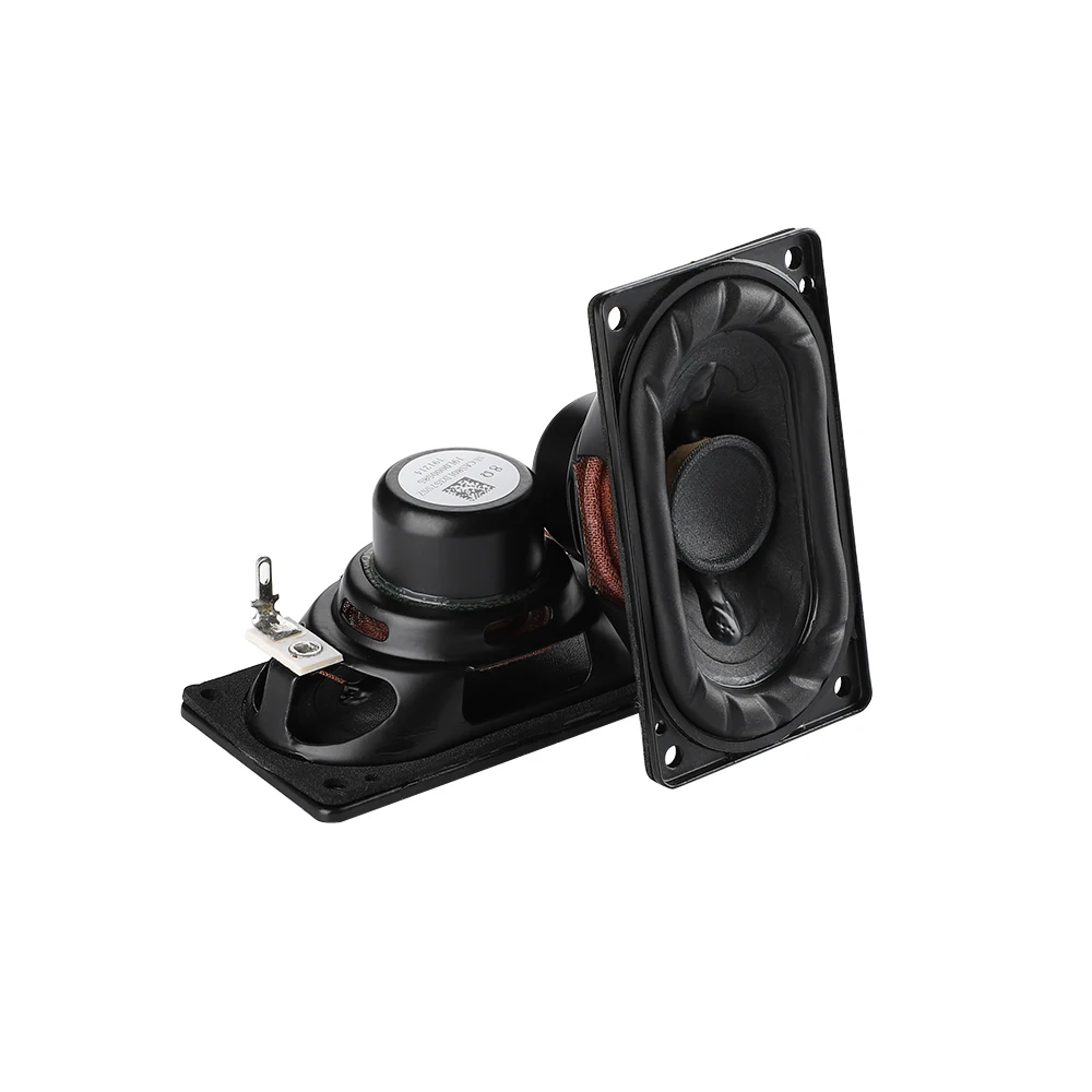 2Pcs Mid-woofer Audio Speakers Driver 80x44mm 8 Ohm 15W Long Stroke Enthusiast Bass Home Thater Loudspeaker