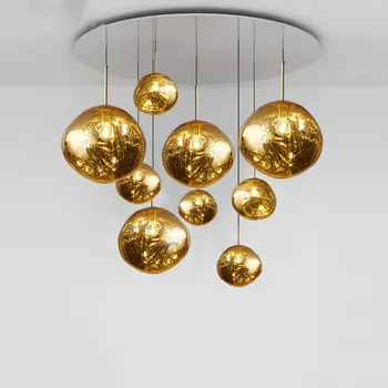 

NEW Nordic DIXON Melt Lava Lamp Creative Bar LED Hanging Lighting Light Fixtures Loft Pendant Lights Home Kitchen Accessories