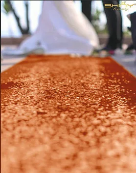 Свадебные коврики прохода бегун внутренний наружный коврик для свадьбы сверкающий Шампань Свадебная дорожка прохода Свадебный Runner-M1024